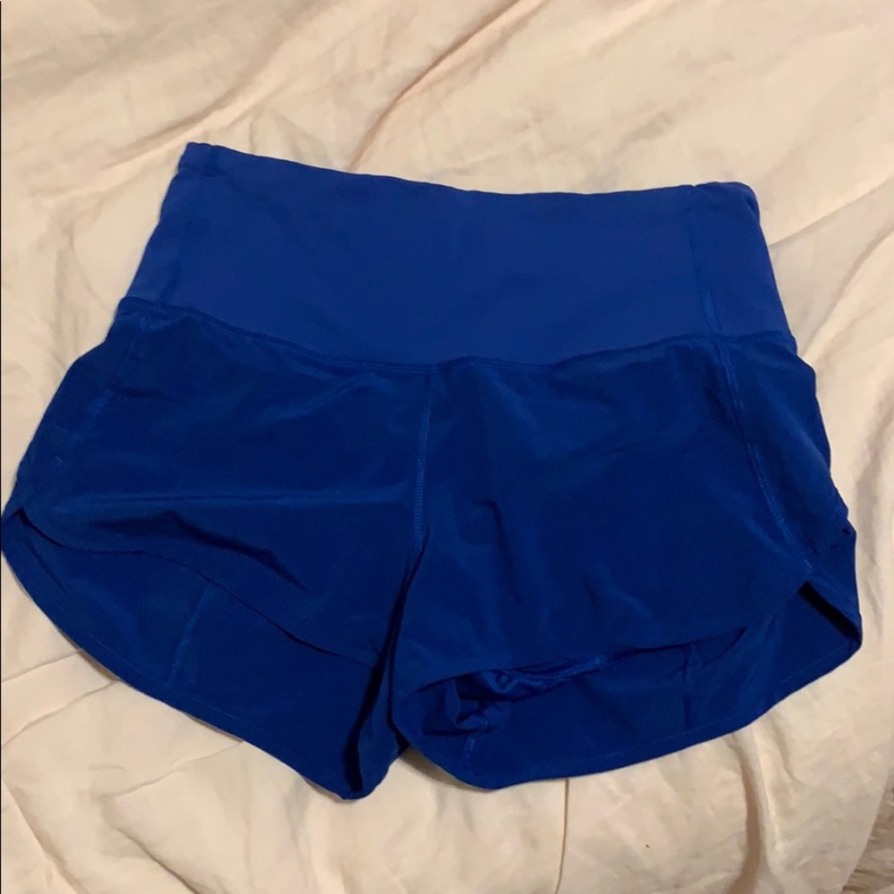 Royal blue lulu lemon shorts